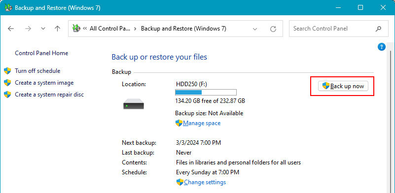 Come Creare un Backup di Windows