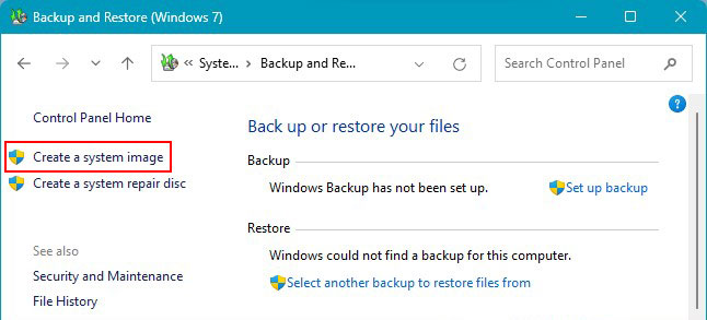 Come Creare un Backup di Windows