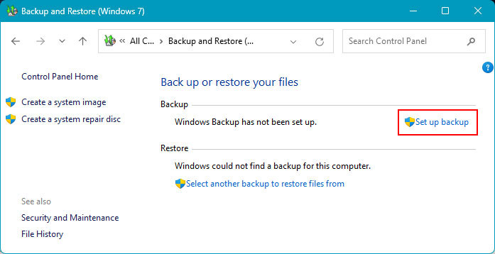 Come Creare un Backup di Windows