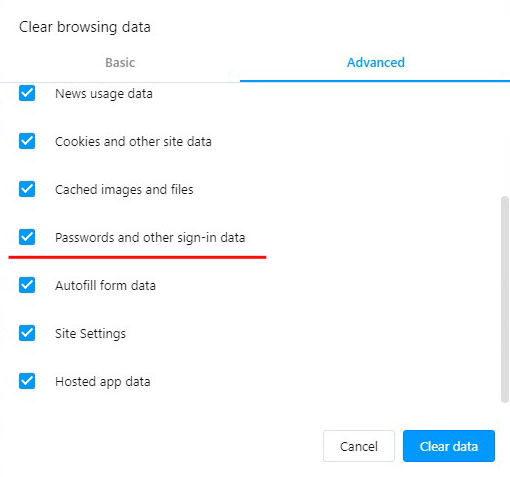 Come visualizzare la posizione delle password salvate nei browser Yandex, Google Chrome, Mozilla FireFox, Opera e Microsoft Edge