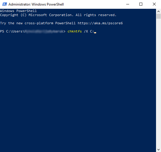 CHKDSK non può aprire il volume per accesso diretto CHKDSK non può aprire il volume per accesso diretto