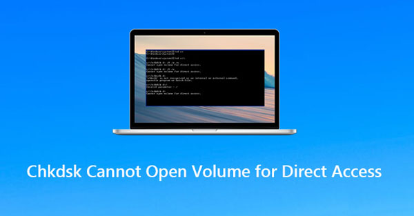 CHKDSK non può aprire il volume per accesso diretto. CHKDSK non può aprire il volume per accesso diretto.