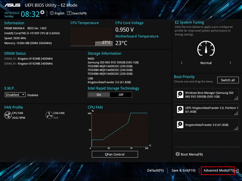 RAID hardware sulla scheda madre