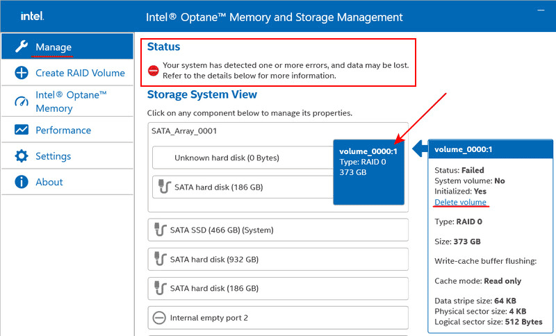 Scopo della Tecnologia Intel Rapid Storage