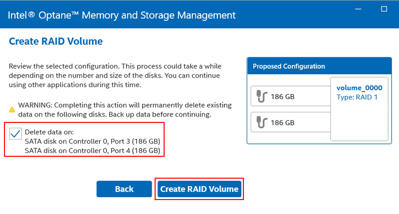 Come creare un RAID hardware