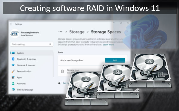 Creazione di un RAID software in Windows 11