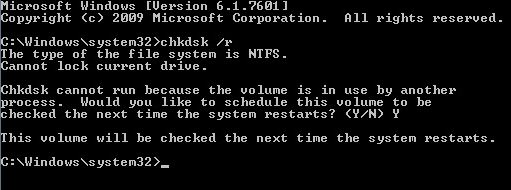 Checking the hard drive for errors Checking the hard drive for errors