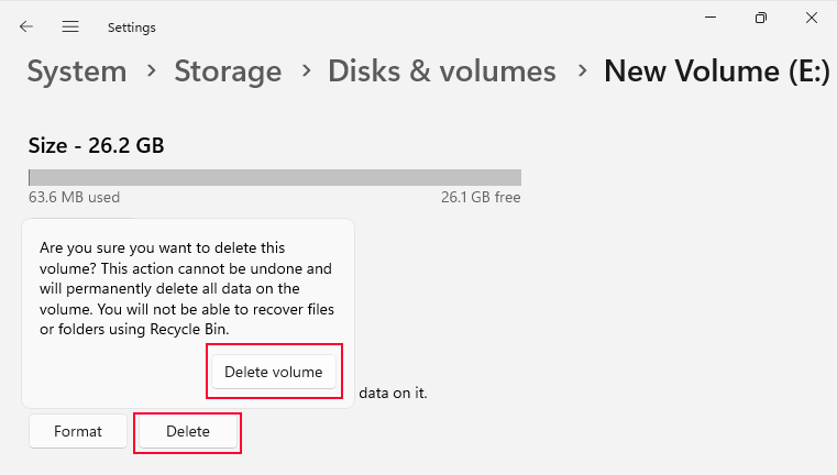 Come estendere un volume in Windows 11