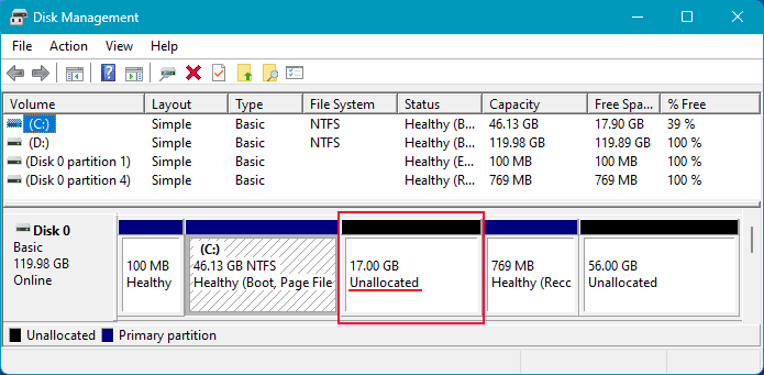 Come aumentare lo spazio di un volume in Windows 11