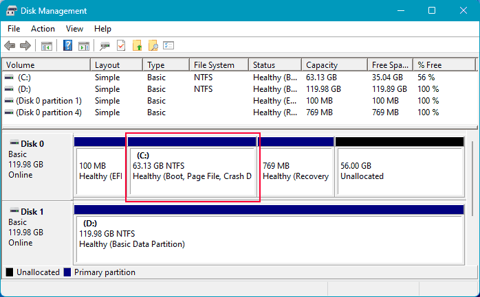 Come aumentare lo spazio di un volume in Windows 11
