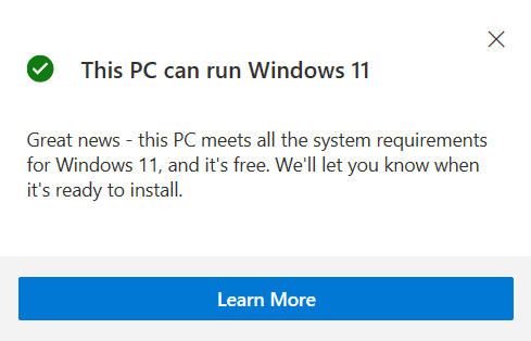 Questo PC può eseguire Windows 11