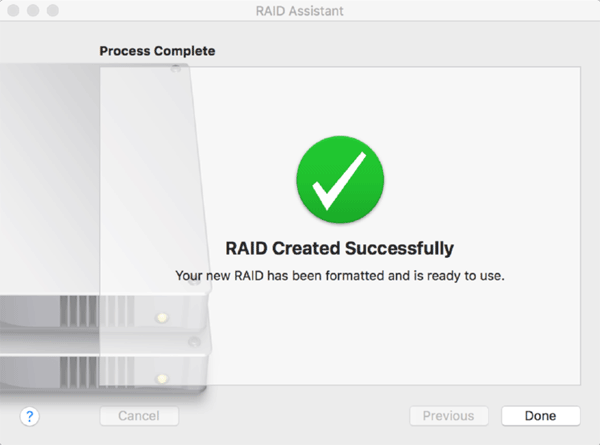 RAID configurato e pronto all’uso su Mac RAID configurato e pronto all’uso su Mac
