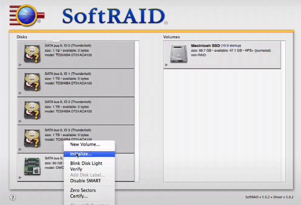 Creazione di RAID software in macOS Creazione di RAID software in macOS