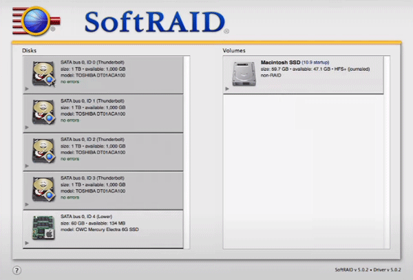 Creazione di RAID software in macOS Creazione di RAID software in macOS