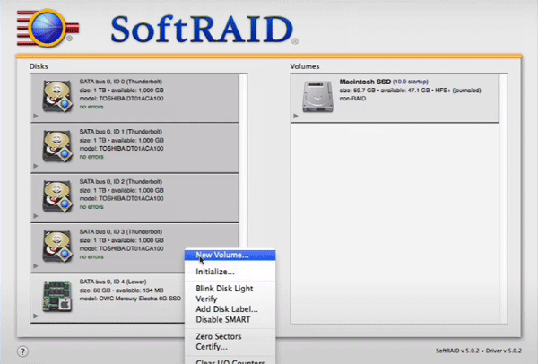 Creazione di RAID software in macOS Creazione di RAID software in macOS
