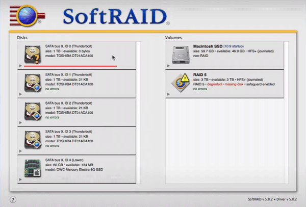 Creazione di RAID software in macOS Creazione di RAID software in macOS