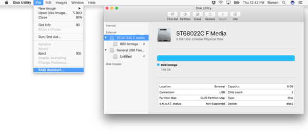 Creare RAID su Mac con Utility Disco Creare RAID su Mac con Utility Disco