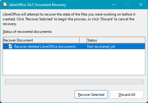 Recupero di Documenti Non Salvati in LibreOffice