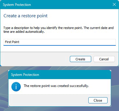 Creazione di un Punto di Ripristino su Windows 11