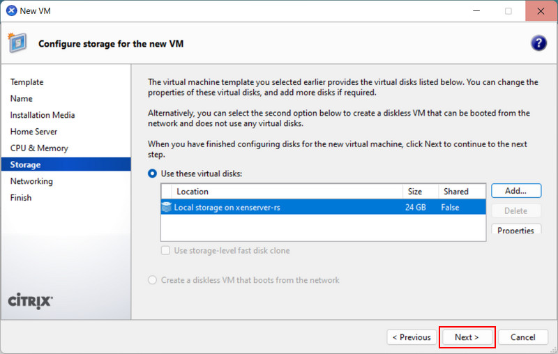 Recupero di una macchina virtuale XenServer