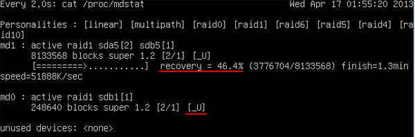 Array RAID danneggiato in Linux