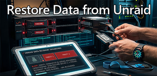 Come ripristinare i dati da un array Unraid quando vengono superati i limiti di parità
