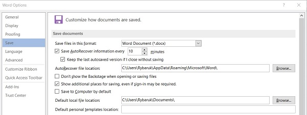 Come recuperare documenti Microsoft Word non salvati