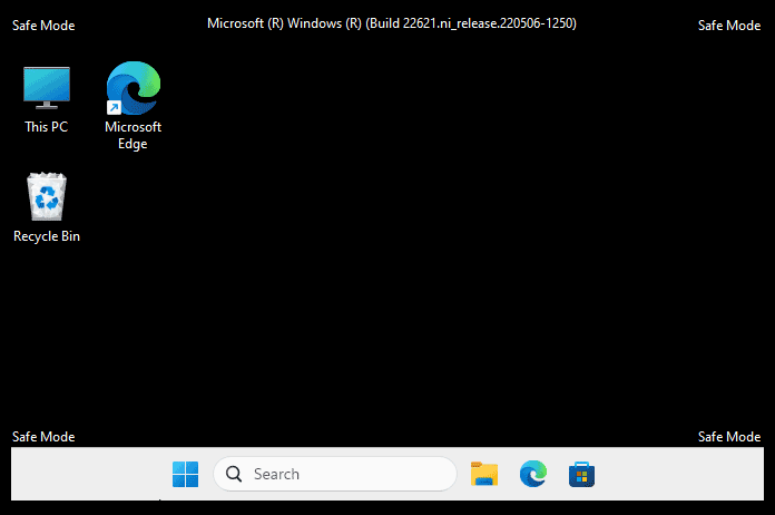 Modalità Provvisoria di Windows 11