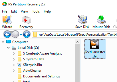 Recupero dei file di una versione precedente di Windows (Windows.old)