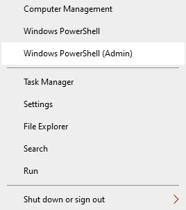 Apertura di Windows PowerShell