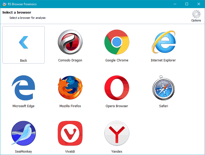 RS Browser Forensics - browser trovati