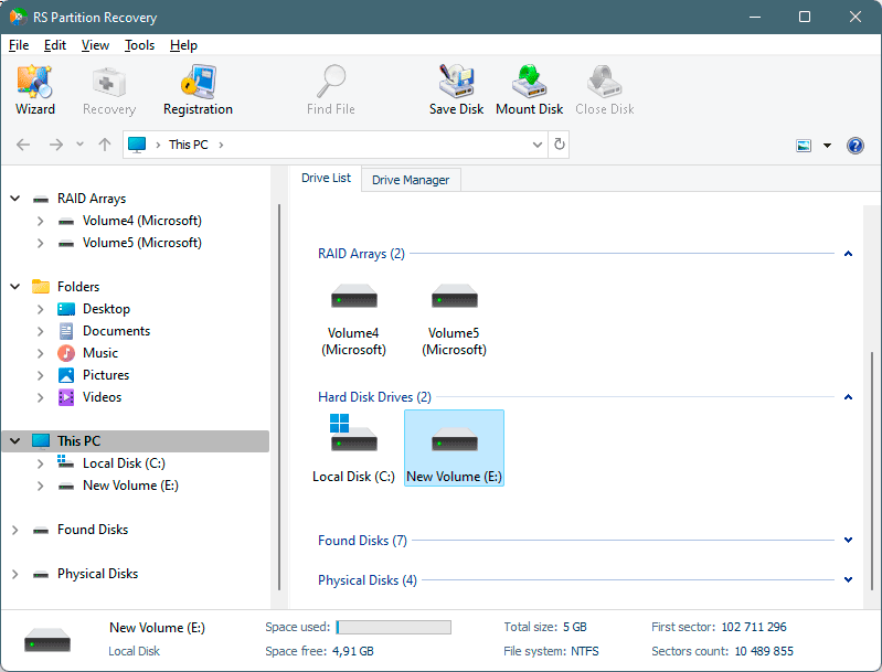 Programma RS Partition Recovery per Ripristinare Hard Disk Formattati e Recuperare File Eliminati