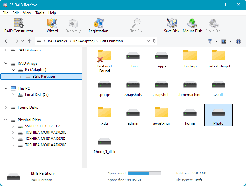 RS RAID Retrieve - Anteprima dei file recuperabili RS RAID Retrieve - Anteprima dei file recuperabili